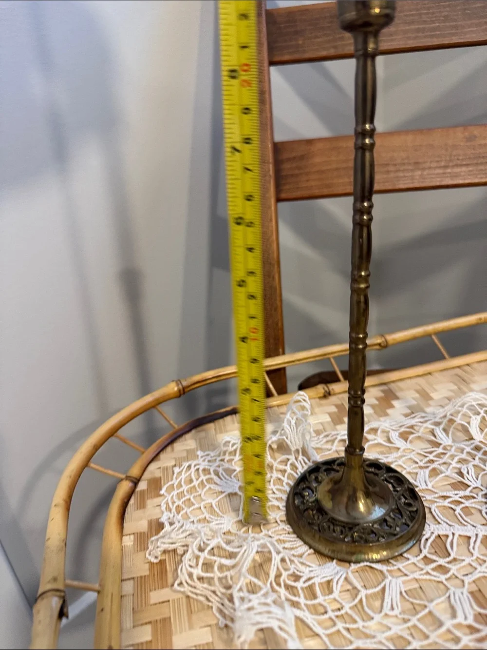 Vintage Brass Candlestick Holders Set of 3 Openwork Brass Traditional Decor